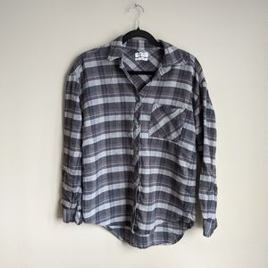 Aritzia Community Oversized Light Flannel Button Up Shirt